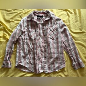 Women’s Pink and Gray Flannel